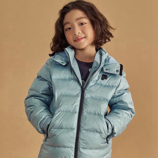 Chaquetas De Plumas Fila Niños Turquesa - Candy Long - España 965710UWG